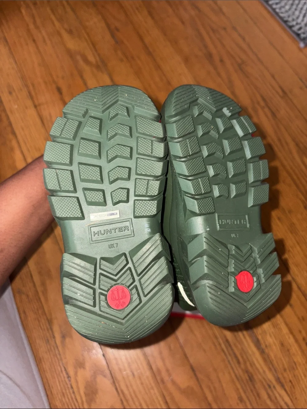 Hunter Little Kid’s Dark Green Waterproof Lace-Up Boots